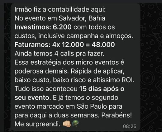 Depoimento de mentorado do Reino